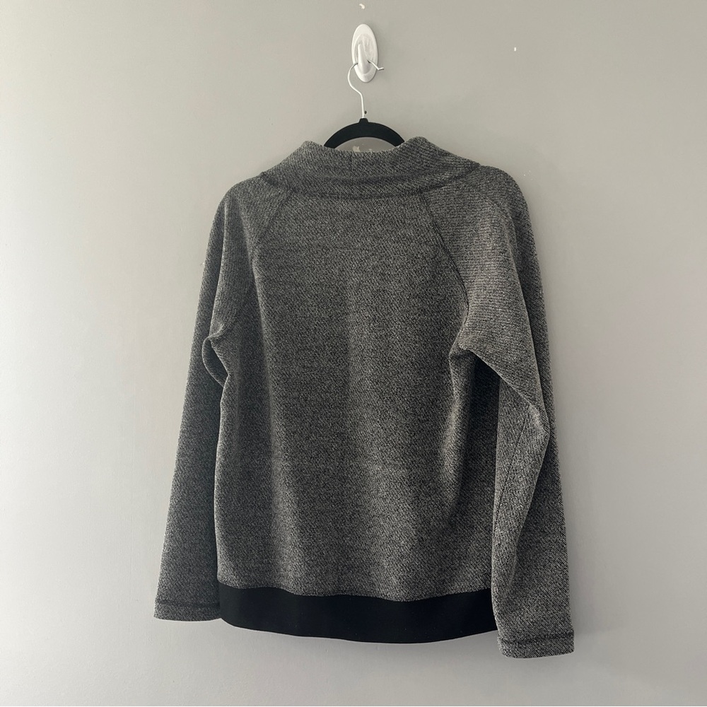 J Jill Fit Gray Lounge Funnel Neck Pullover Casual Size Small S - Picture 3 of 9